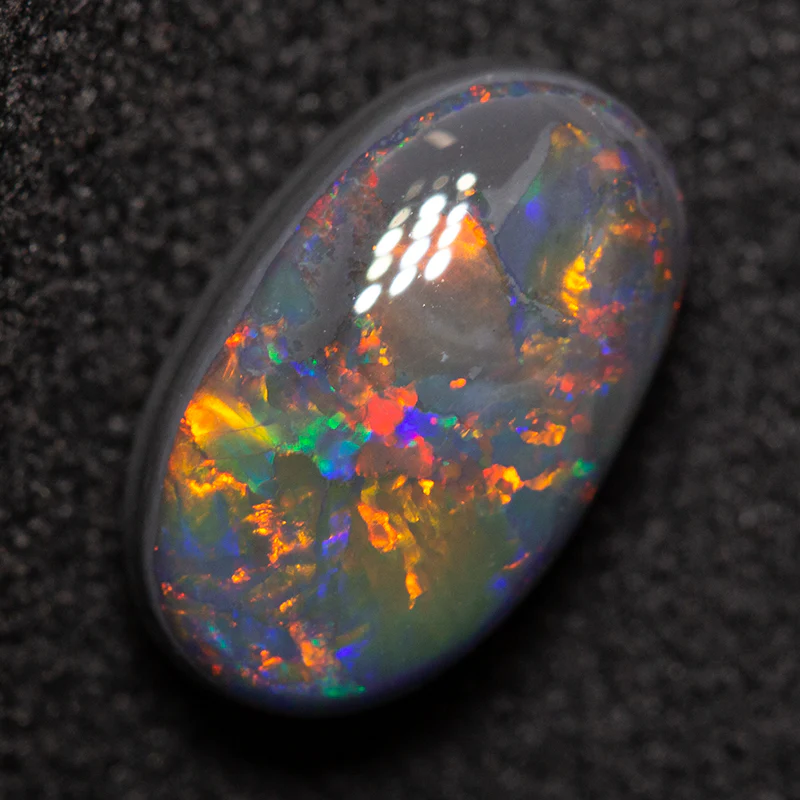 2.14 ct black opal 10.5x6.5x4.9mm - Image 2