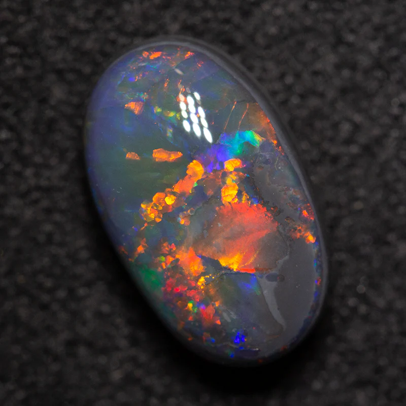 2.14 ct black opal 10.5x6.5x4.9mm - Image 3