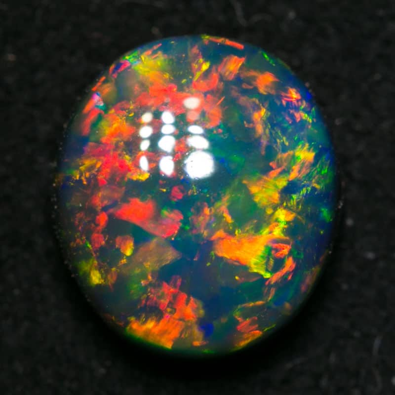 2.14 ct gem black opal collectors piece 8.5x7.5x4.5mm - Image 2