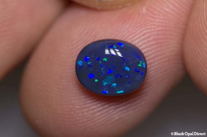 2.15 ct black opal 9.5x7.8x4mm - Image 4