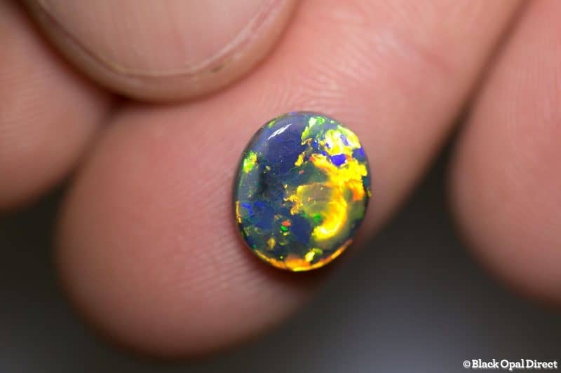 2.17 ct gem black opal 10.5x9x3mm - Image 2