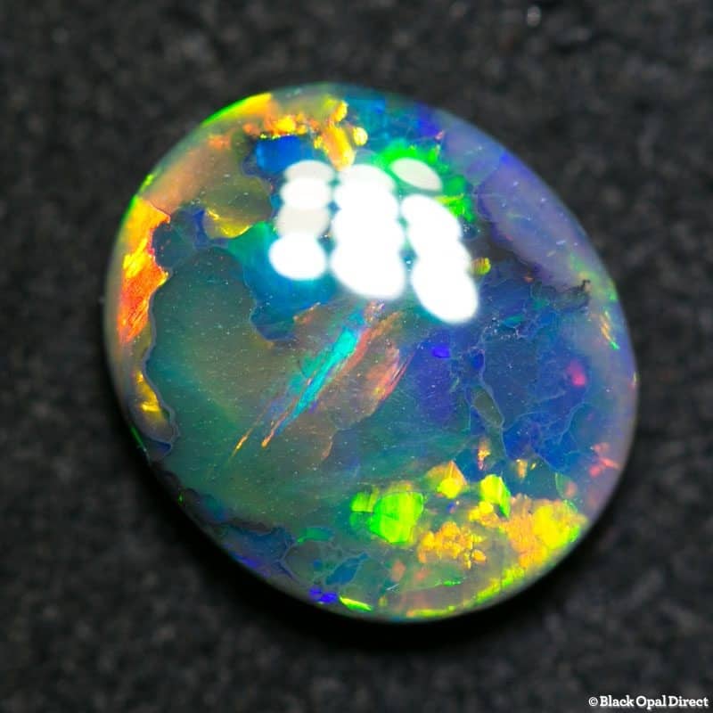 2.17 ct gem black opal 10.5x9x3mm - Image 3