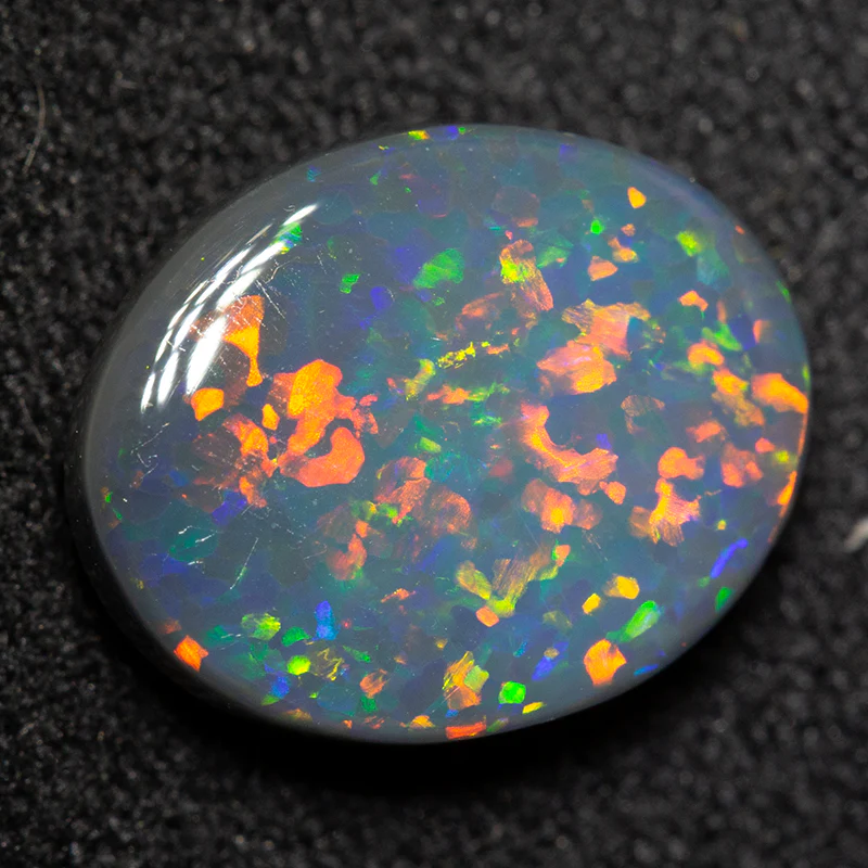 2.18 ct black opal 10.6x8.6x3.8mm - Image 3