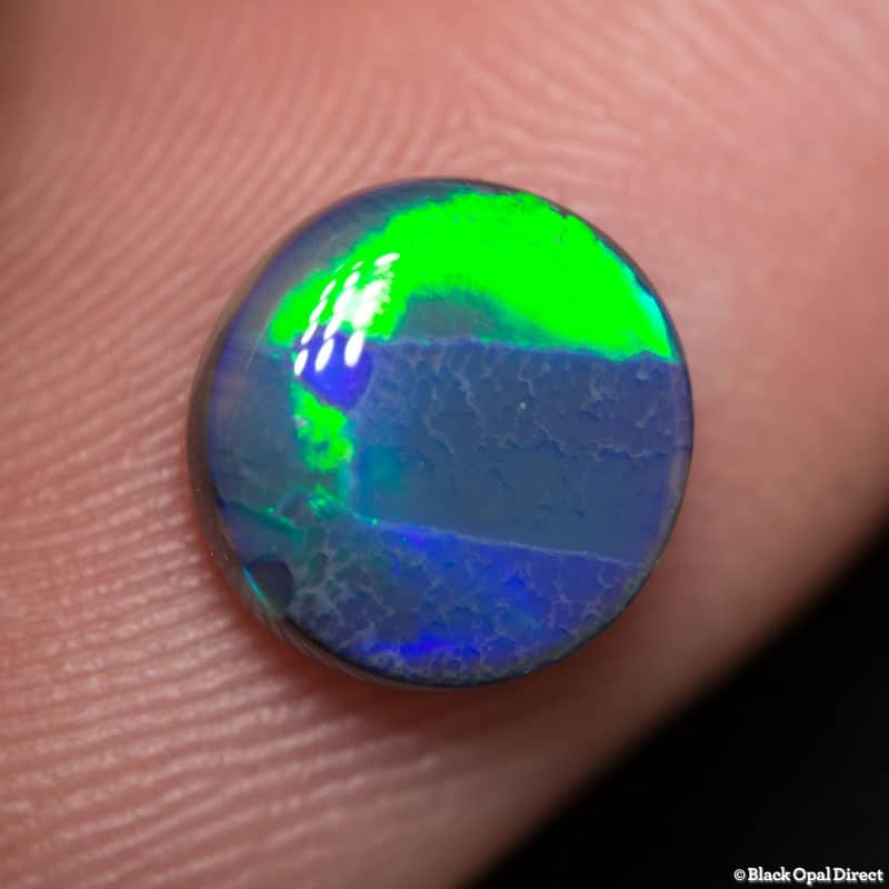 2.18 ct black opal 9mm round x 4mm - Image 3