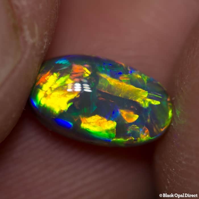 2.18 ct gem black opal 11x6x5mm - Image 2