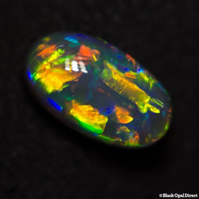 2.18 ct gem black opal 11x6x5mm - Image 4