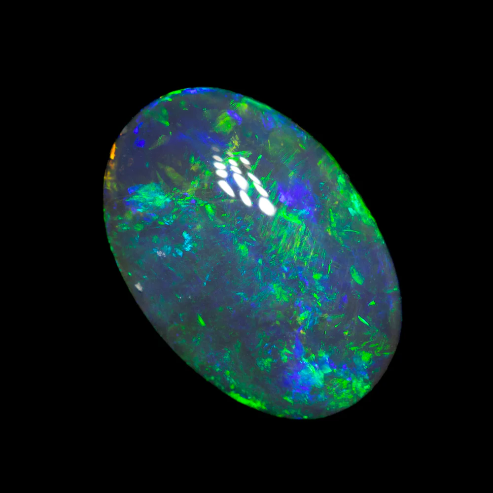 2.19 ct black opal 12.2x8.3x3.6mm - Image 2