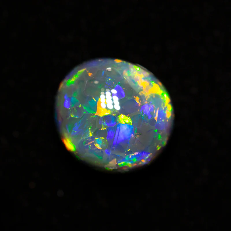2.19 ct gem black opal 8.1x7.6x5.4mm - Image 2