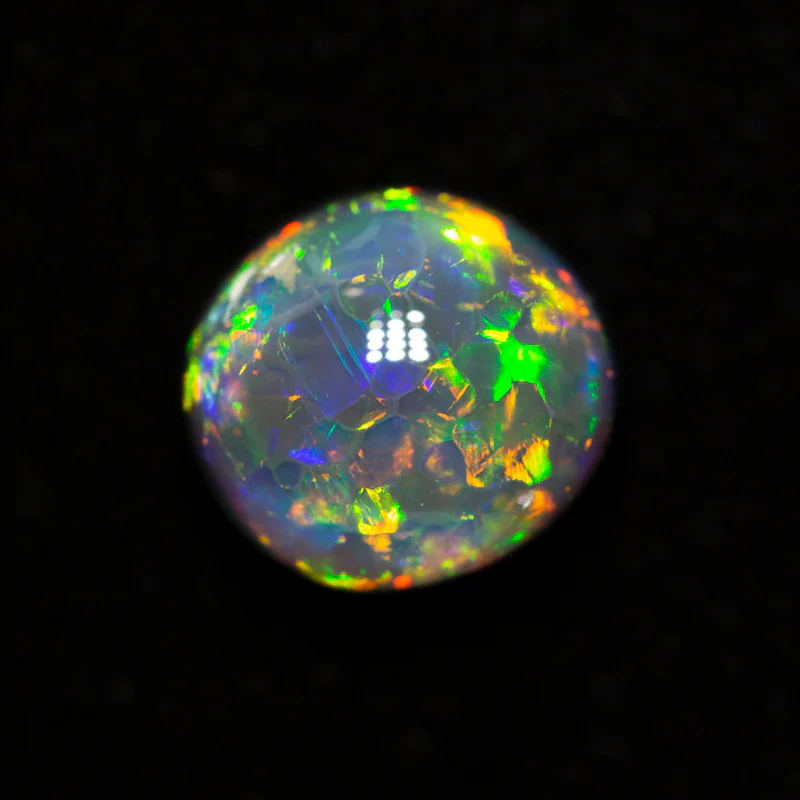 2.19 ct gem black opal 8.1x7.6x5.4mm - Image 3