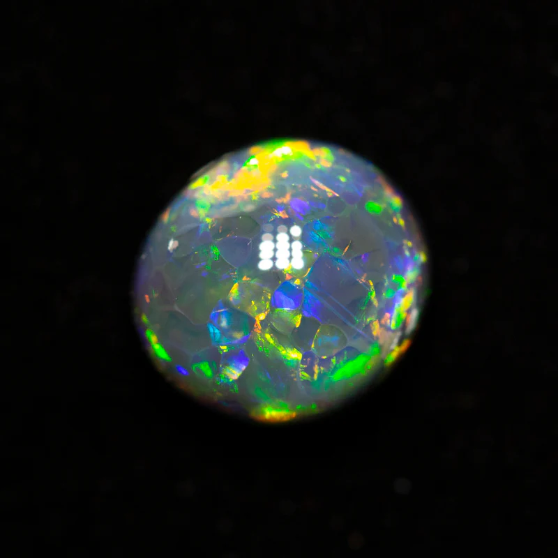 2.19 ct gem black opal 8.1x7.6x5.4mm - Image 4