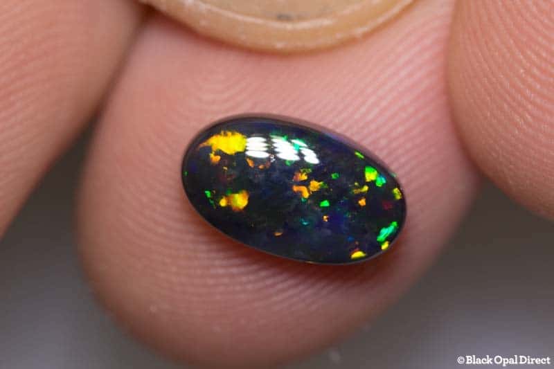 2.20 ct black opal 12x7x3mm - Image 2