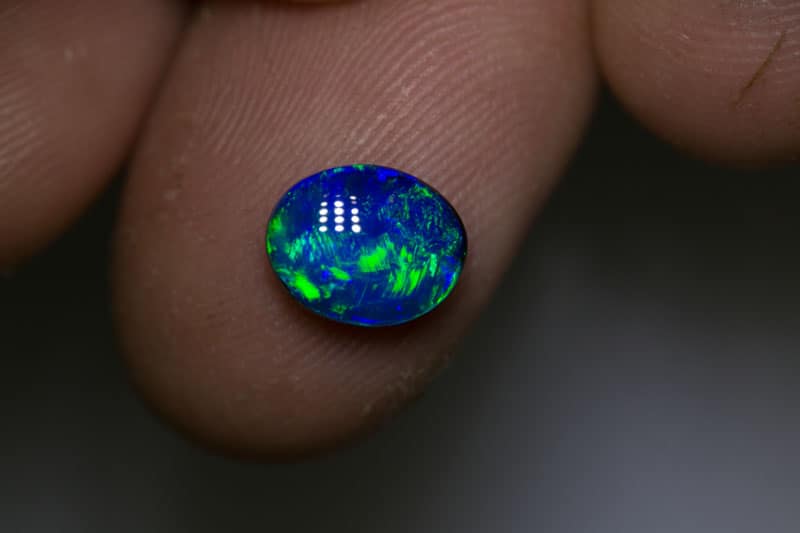 2.21 ct black boulder opal 9x7x3mm - Image 4