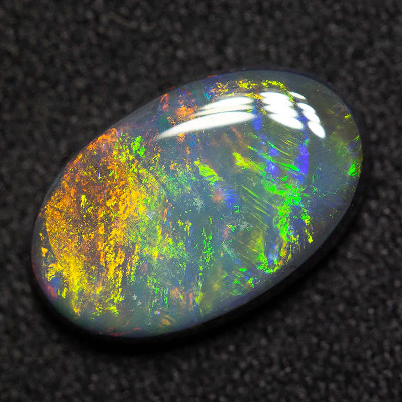 2.21 ct black opal 12.2x7.8x3.1mm - Image 2