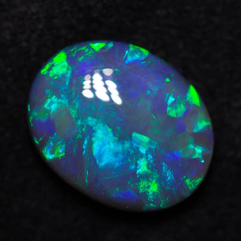 2.22 ct black opal 10x8x4mm - Image 2