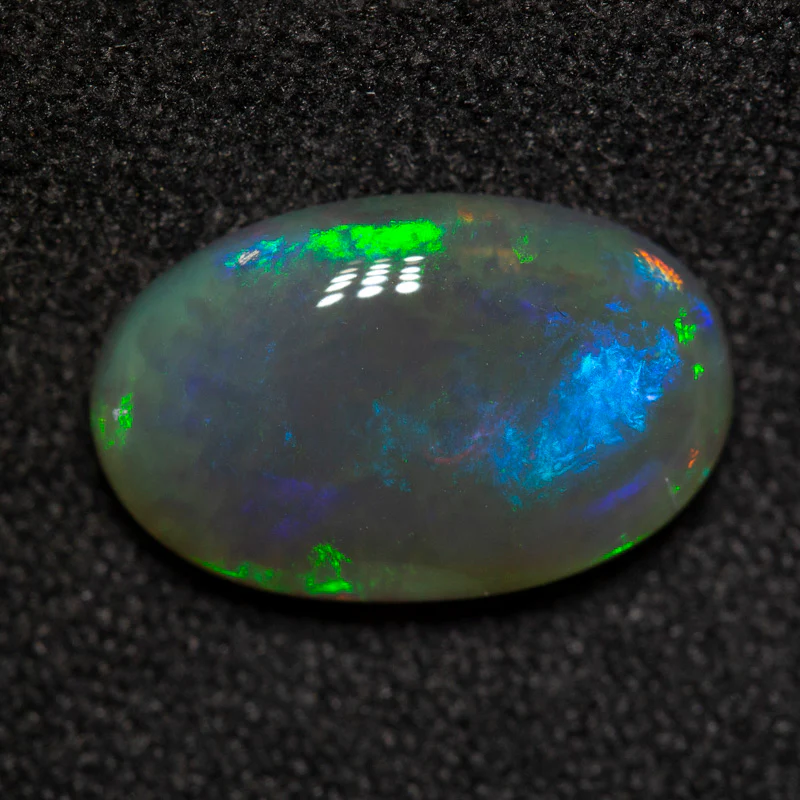 2.24 ct black crystal opal 12.7x8.1x3.2mm - Image 3