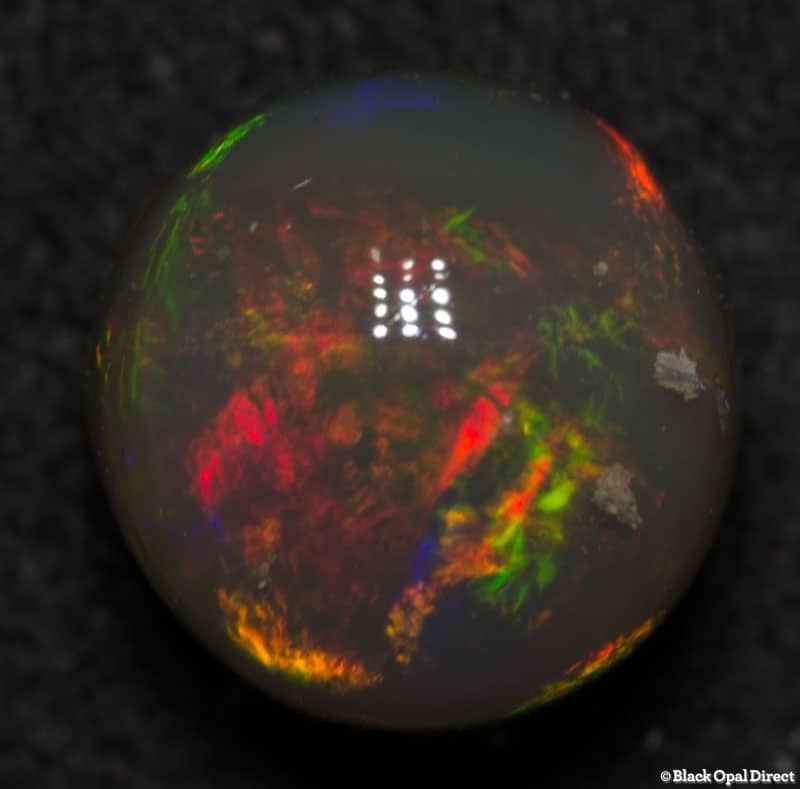 2.24 ct black opal 7.5mm round x6mm - Image 3