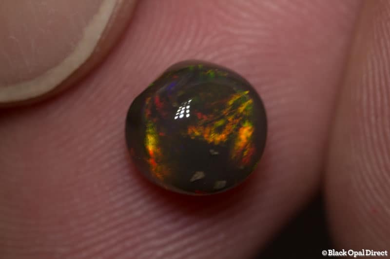 2.24 ct black opal 7.5mm round x6mm - Image 4