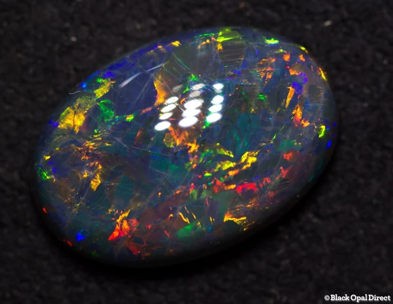 2.24 ct double sided black opal gem 11.5x5x4mm - Image 2