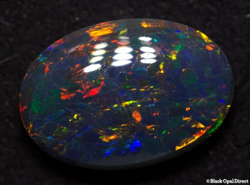 2.24 ct double sided black opal gem 11.5x5x4mm - Image 3