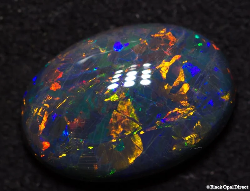 2.24 ct double sided black opal gem 11.5x5x4mm - Image 4