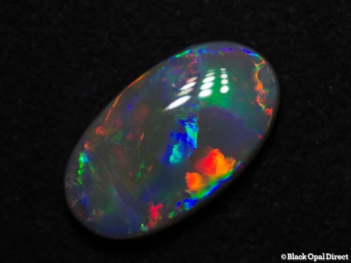 2.24 ct semi black opal 13x7.5x3mm - Image 2