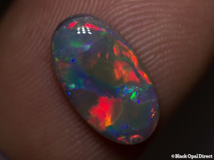 2.24 ct semi black opal 13x7.5x3mm - Image 3