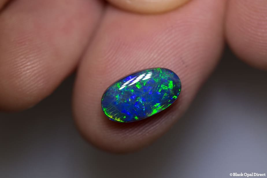 2.25 ct black opal gem 12.5x7x3.5mm - Image 2