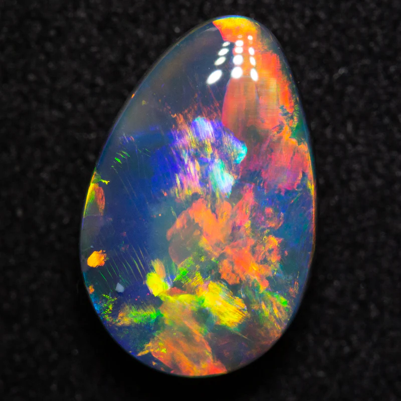 2.27 ct black opal 10.9x7x4.4mm - Image 2
