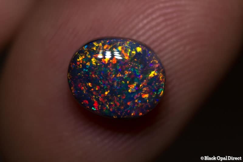 2.27 ct black opal gem 9x8x5mm - Image 2