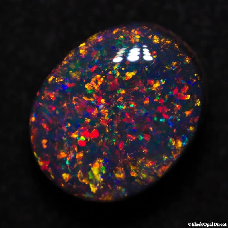 2.27 ct black opal gem 9x8x5mm - Image 3