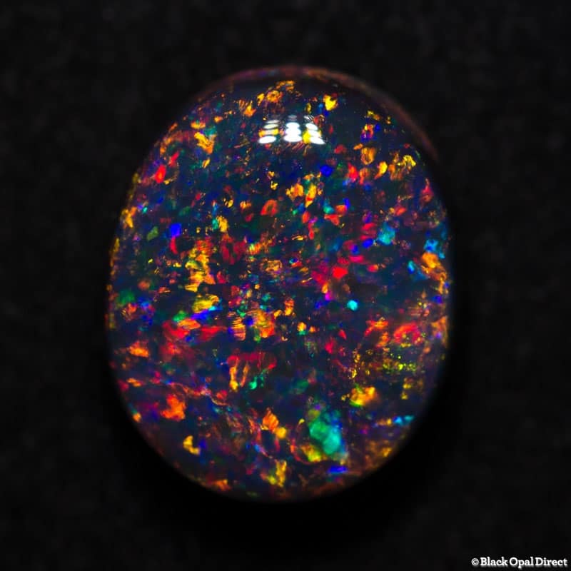 2.27 ct black opal gem 9x8x5mm - Image 4