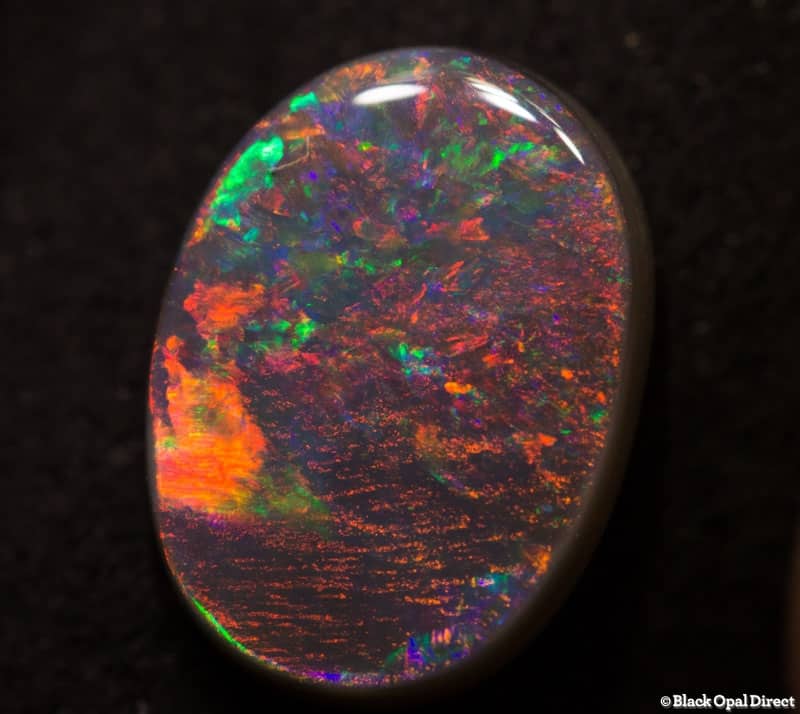 2.29 ct gem semi black opal 11.5x8.5x3mm - Image 3