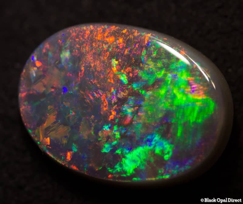 2.29 ct gem semi black opal 11.5x8.5x3mm - Image 4