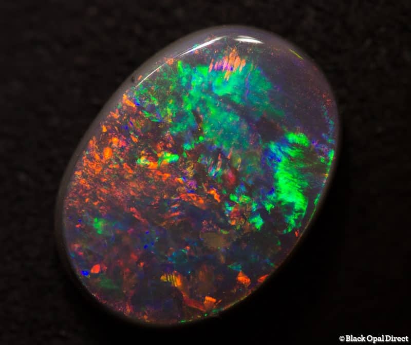 2.29 ct gem semi black opal 11.5x8.5x3mm - Image 5
