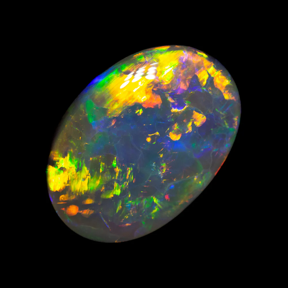 2.28 ct gem black opal 12x8.3x3.5mm - Image 2