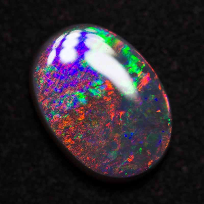 2.28 ct semi black gem opal 11.5x8.5x3mm - Image 3