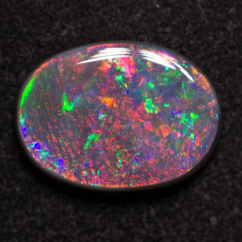 2.28 ct semi black gem opal 11.5x8.5x3mm - Image 4