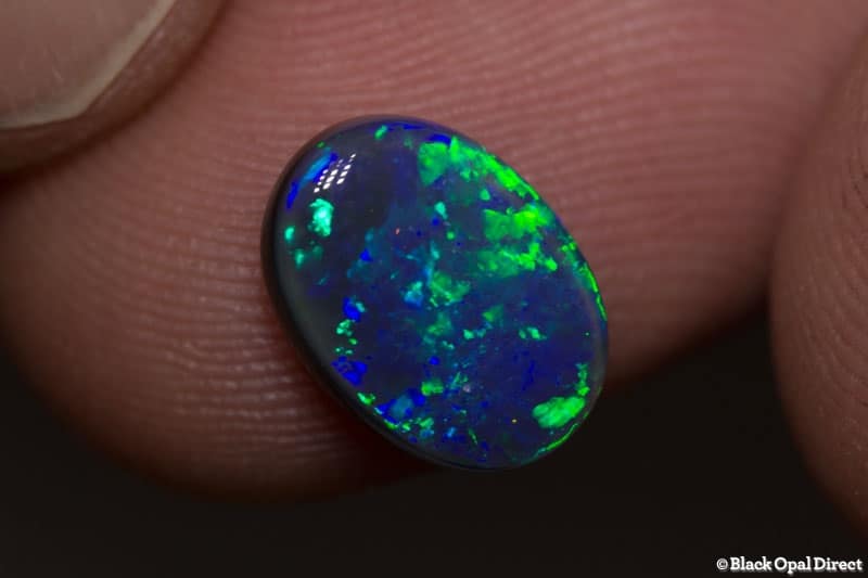 2.29 ct black opal 11x8x4mm - Image 3