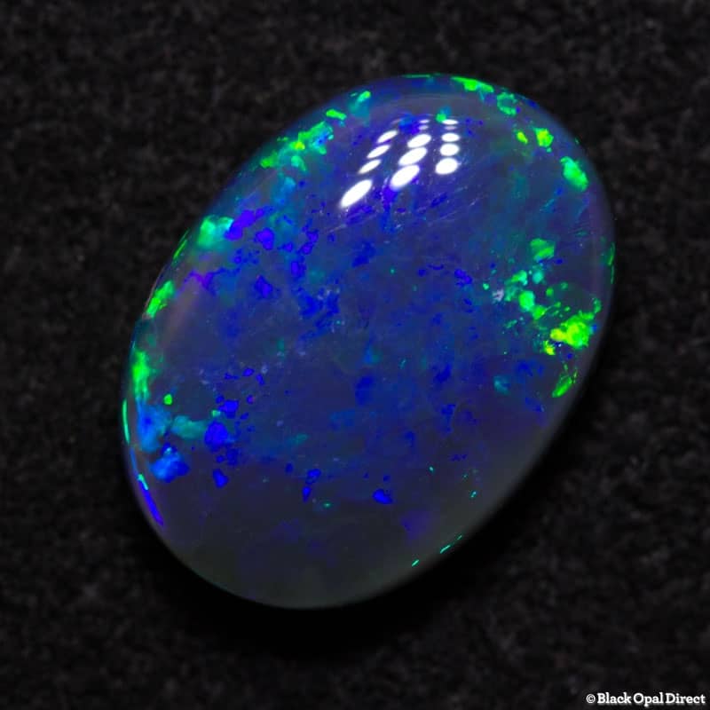 2.29 ct black opal 11x8x4mm - Image 4
