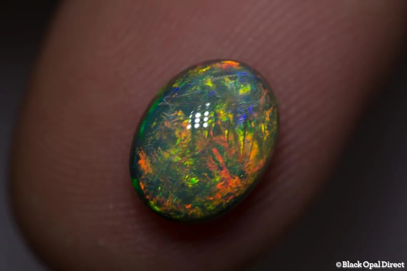 2.29 ct semi black opal 10x7.5x5mm - Image 2