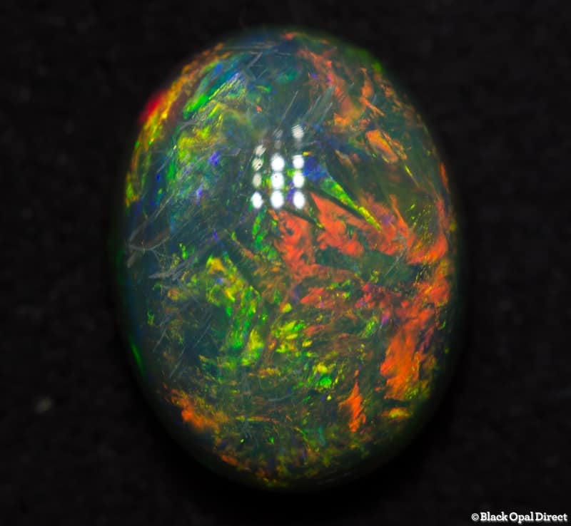 2.29 ct semi black opal 10x7.5x5mm - Image 3
