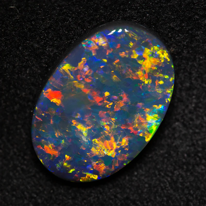 2.30 ct black opal 12.5x8.6x3.1mm - Image 2