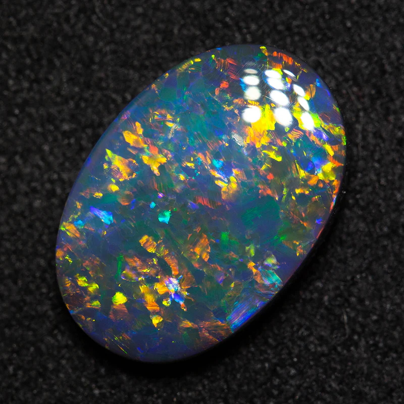 2.30 ct black opal 12.5x8.6x3.1mm - Image 3