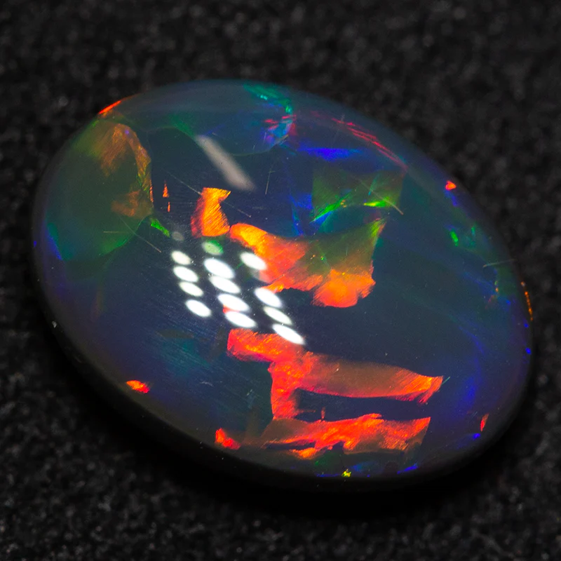 2.30 ct gem black opal 10.5x7.8x4.5mm - Image 3