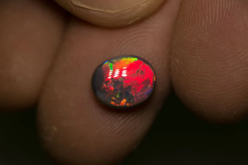 2.31 ct gem black opal 9x6.8x4.5mm Slessor - Image 2