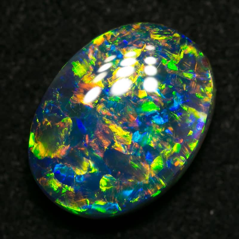 2.35 ct gem black opal 10.5x8x4mm - Image 4