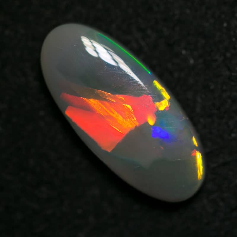 2.36 ct dark ribbon pattern opal 15x7x3mm - Image 2