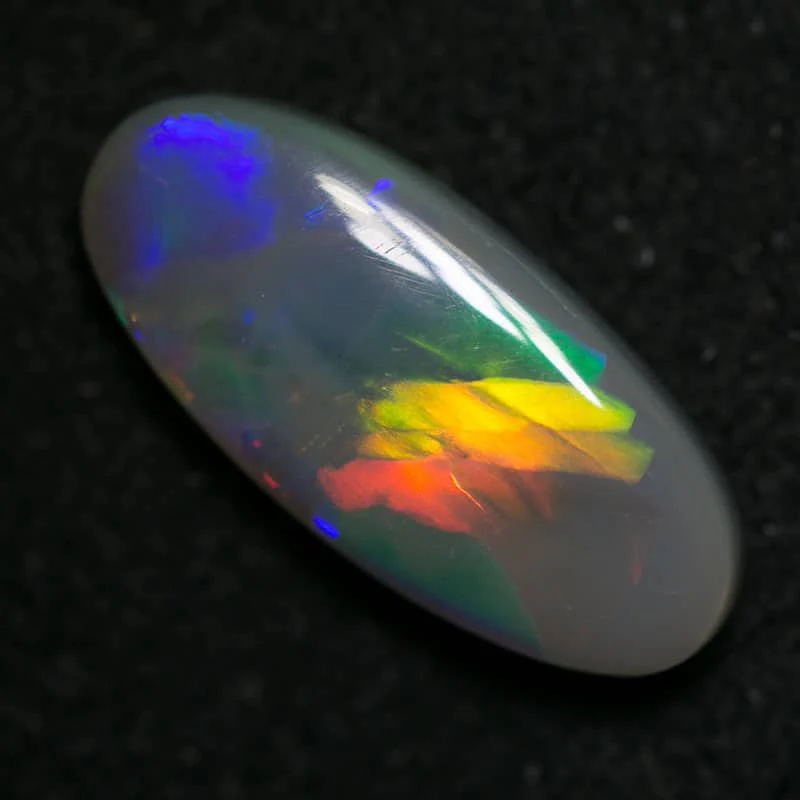 2.36 ct dark ribbon pattern opal 15x7x3mm - Image 3