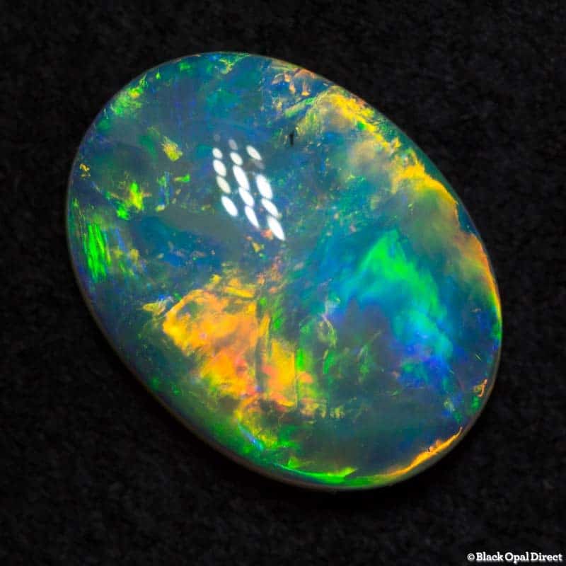 2.36 ct double sided gem crystal opal 12 8.5x3mm - Image 2