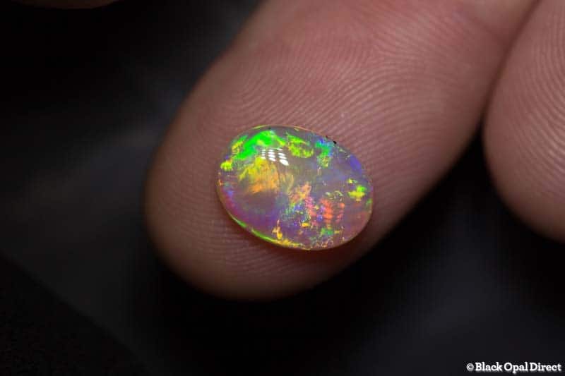 2.36 ct double sided gem crystal opal 12 8.5x3mm - Image 3